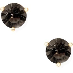 Kate Spade Rise & Shine Stud Earrings black Diamond large 0.43”